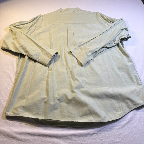 Cherokee Long Sleeve Button Up Shirt Light Green Classic Fit Men's XXL - Picture 2 of 5